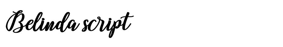 Belinda Script font